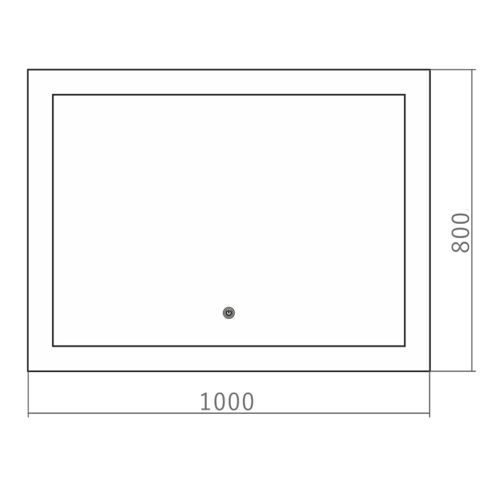 Зеркало Azario Норма-4 100 см LED-00002457 с подсветкой