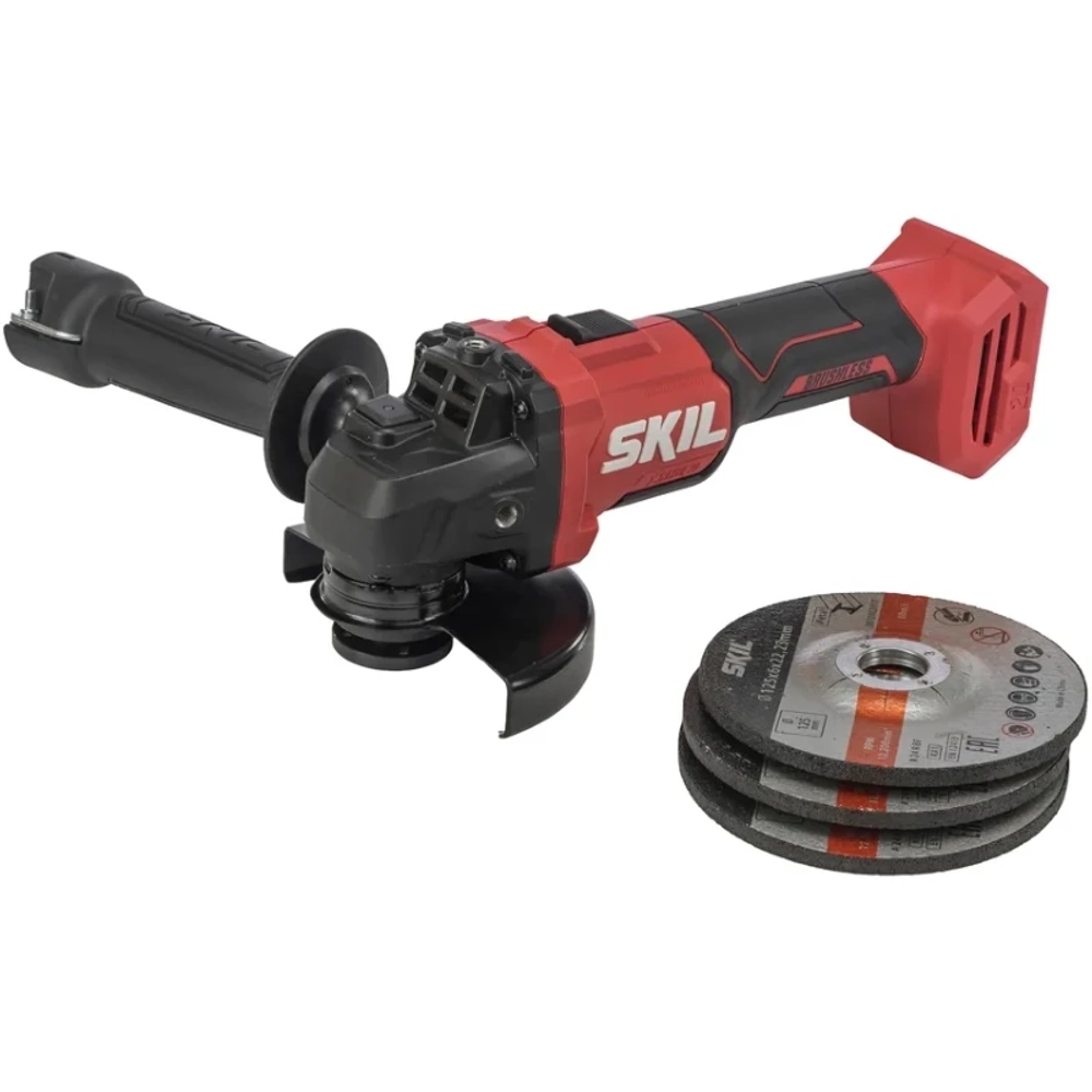 SKIL HD6280 аккумуляторная ударная дрель-шуруповерт с аккумуляторной УШМ SKIL AG2990, ЗУ SC0060 (60W), АКБ BY5197 (2 Ач), АКБ BY5196 (4 Ач) и сумкой в комплекте 9-1-036