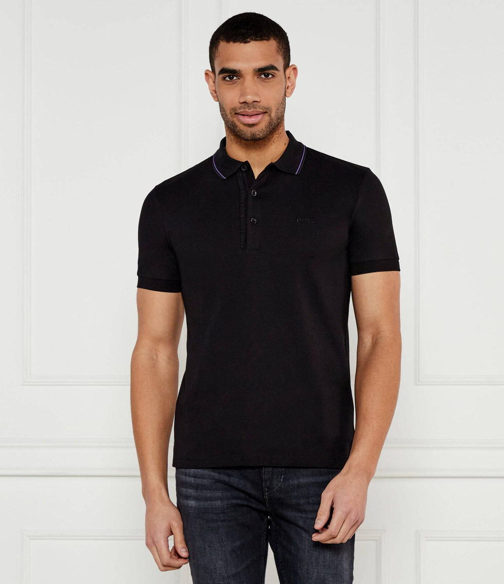 Поло paule 4 BOSS GREEN - черный(50506195)