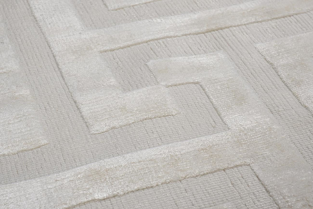 Ковер из вискозы 200х300 Garda Decor Maroc Oyester серебристый