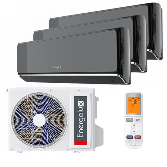 Мультисплит система на 3 комнаты Energolux ESAS09M3_WFB_AR2_DC x 3 / ESAM27M2_AR2_DC3