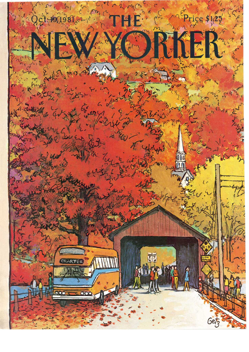 Журнал The New Yorker 19-10-1981, обложка