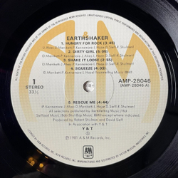 Винтажная виниловая пластинка LP Y and T Earthshaker (Japan 1982) (No Obi)