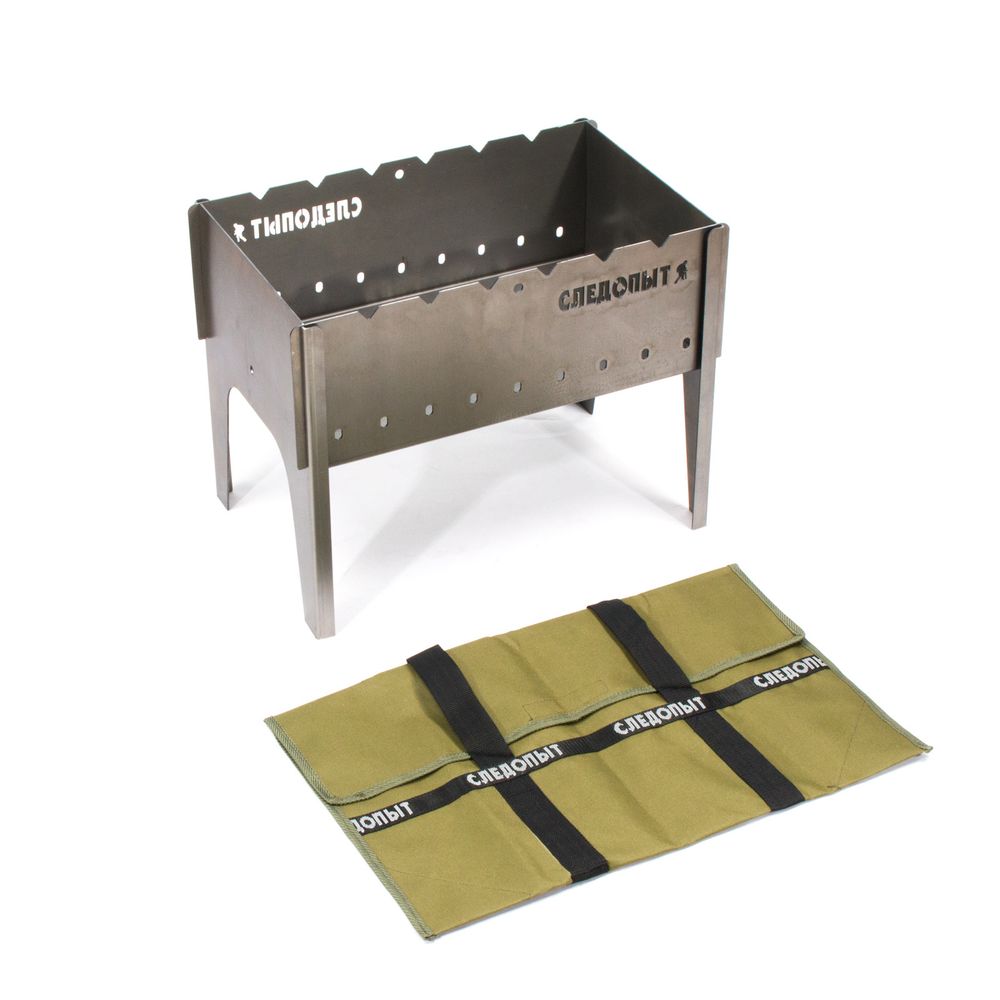 Мангал &quot;Следопыт&quot; складной, 490х310х370 мм, толщина 2 мм, без шампуров, в сумке