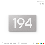 Номер на дверь 194, табличка на дверь для офиса, квартиры, кабинета, аудитории, склада, голубой 120х70 мм, Айдентика Технолоджи