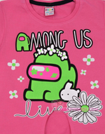 футболка-топик AMONG US цветок 3296