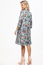 Платье трикотажное А-силуэт с воротником-стойка DStrend (Акция)