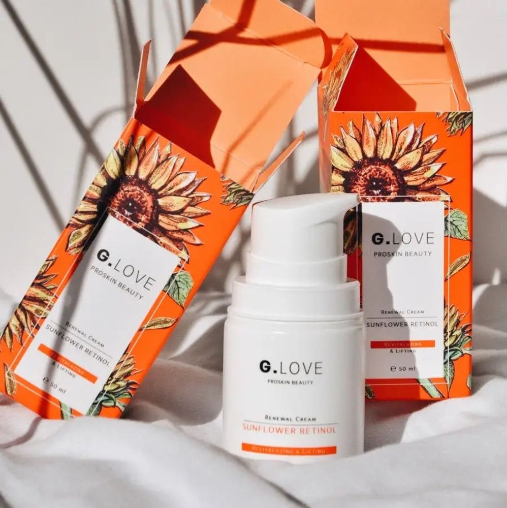 G.Love Обновляющий крем для лица (ревитализация и лифтинг) SUNFLOWER RETINOL, 50 мл