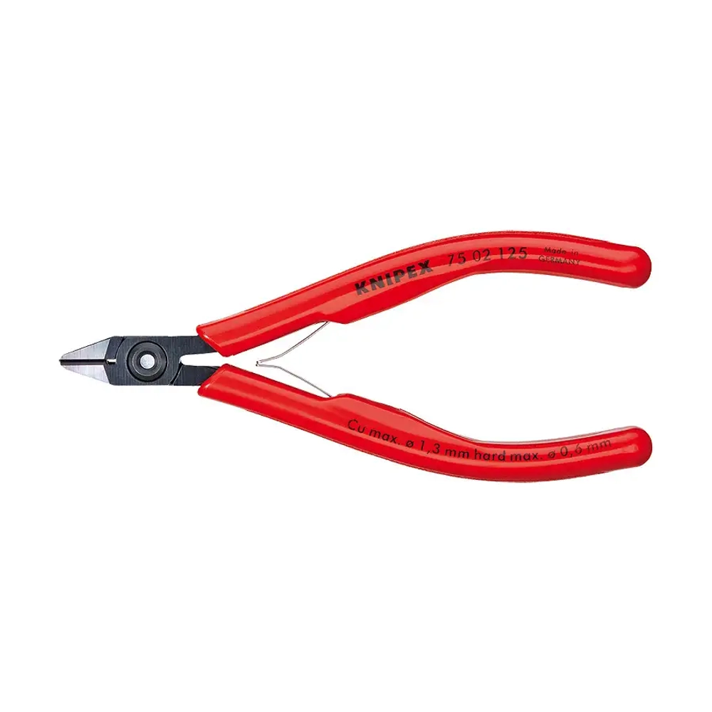 Кусачки боковые для электроники чернёные 125 мм Knipex 75 12 125