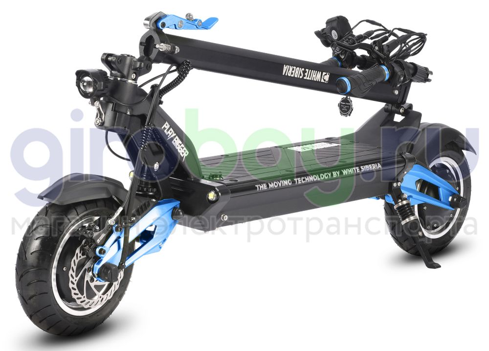 Электросамокат WHITE SIBERIA NERPA PRO 3600W BLUE SKY (синий) фото 11 фото №16