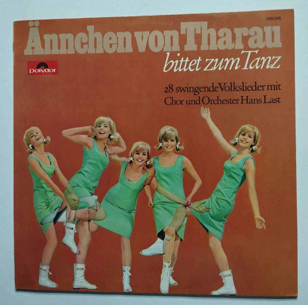 Винтажная виниловая пластинка LP Chor Und Orchester Hans (James) Last Annchen Von Tharau Bittet Zum Tanz (Germany 1966)