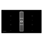 Индукционная варочная панель с вытяжкой Kuppersbusch KMI 9850.0 SR Silver Chrome