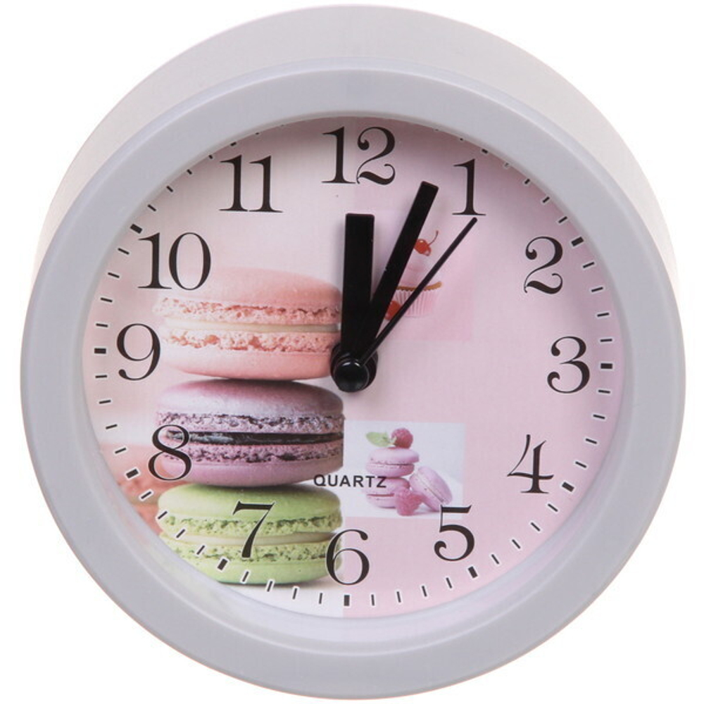 Будильник «Макаруны» 11*11 см серый HA2201DG