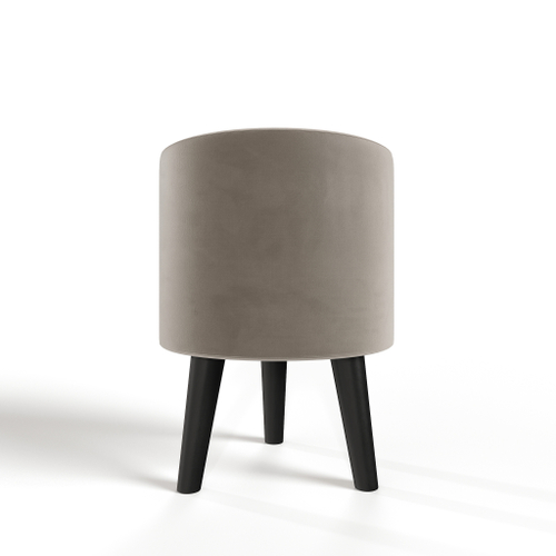 Пуф круглый на трёх высоких ножках Фантазёр Z-2 (Бежевый) в офис, дом, салон красоты, прихожая, гостиная, на кухню, в кафе, в зону ожидания, в коридор, к туалетному столику. Банкетка, подставка.