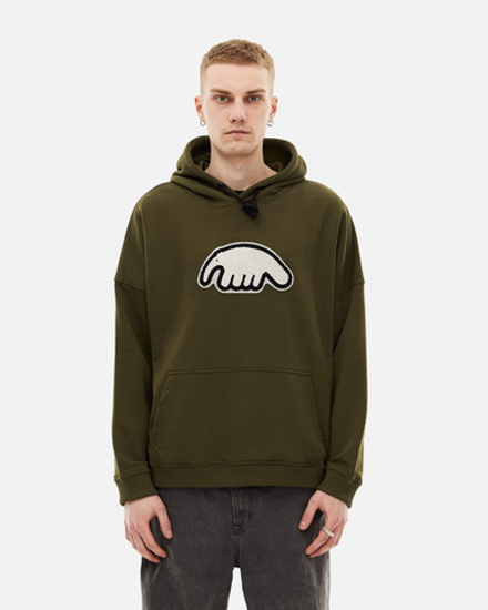 Худи ANTEATER Hoodie-Haki-White-Logo