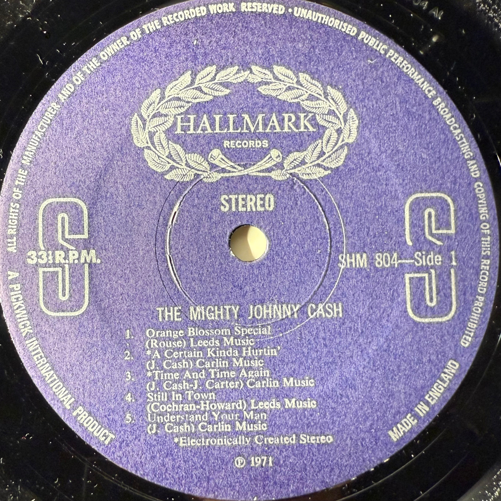 Johnny Cash ‎– The Mighty Johnny Cash (Англия)