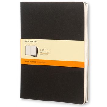 Блокнот Moleskine Cahier XLarge 190х250 мм 120 стр в линейку 3 шт (QP321)