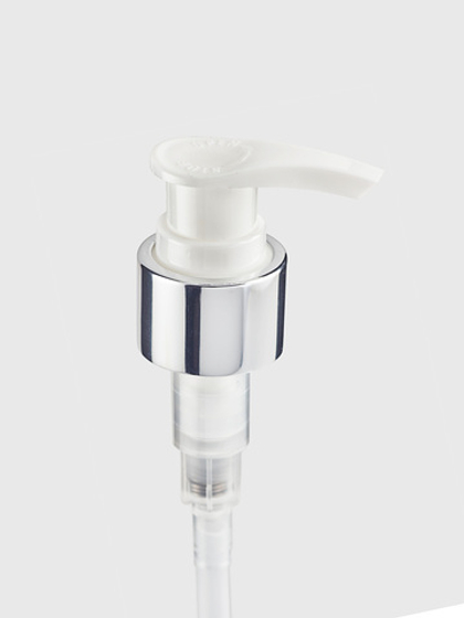 Дозатор белый с серебряной юбкой 24/410