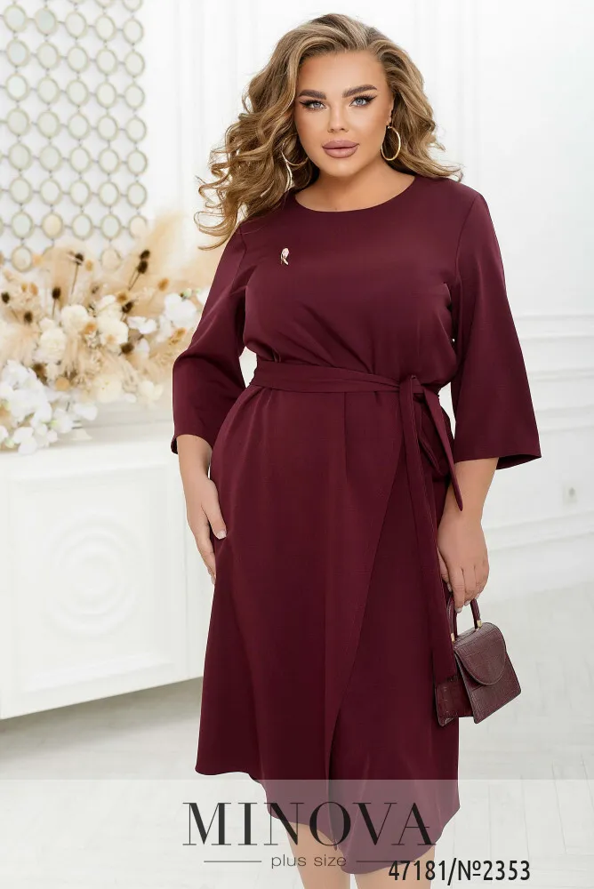 Платье 2353-бордо Minova