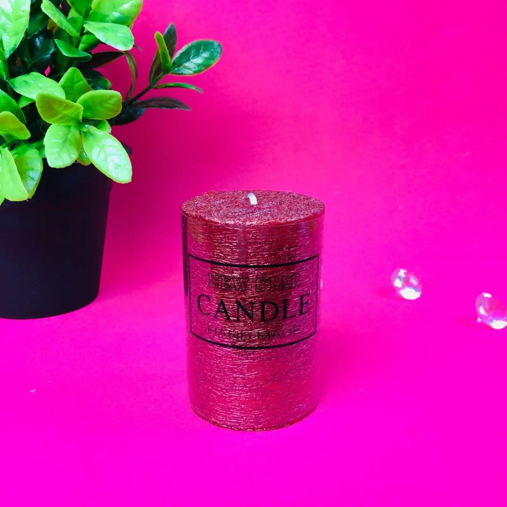 Свеча «New Star» 5*7,5см цвет красный ZD-072