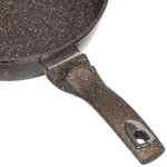 Сковорода алюминий, 28 см, антиприг, Daniks, Гранит Олимп, корич, DFP-28-BR-IND, индукц