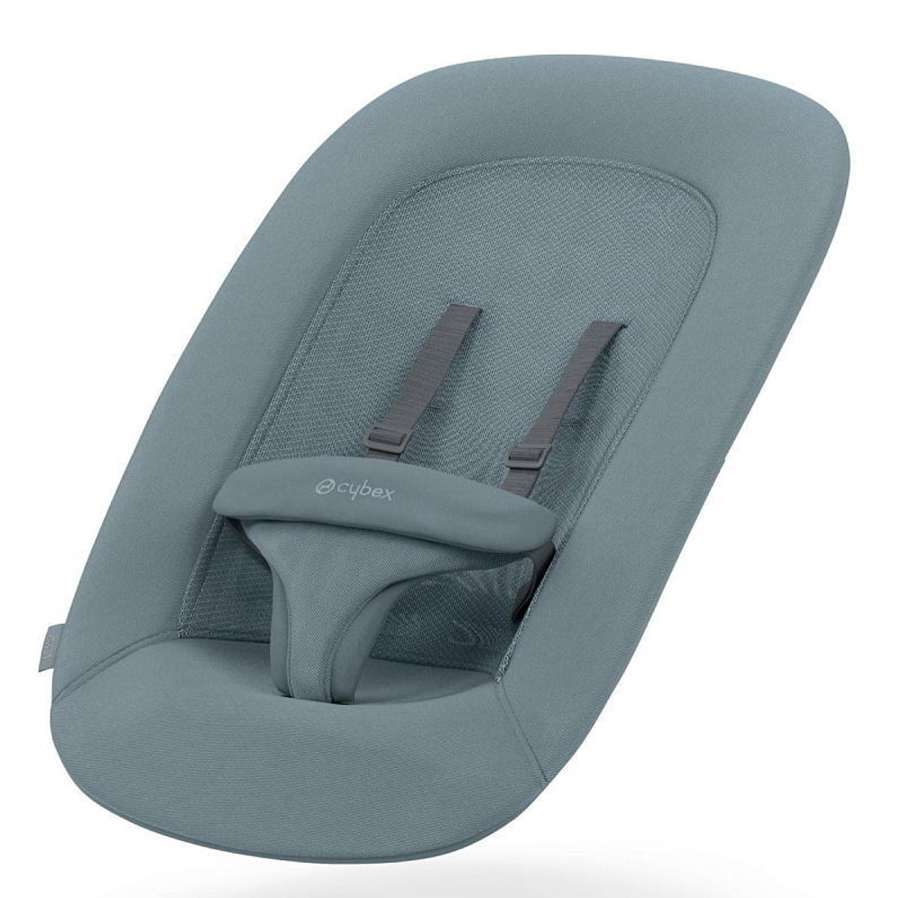 Стульчик для кормления Cybex Lemo 4 в 1 с мягкими чехлами Comfort Inlay Stone Blue/Stunning Black