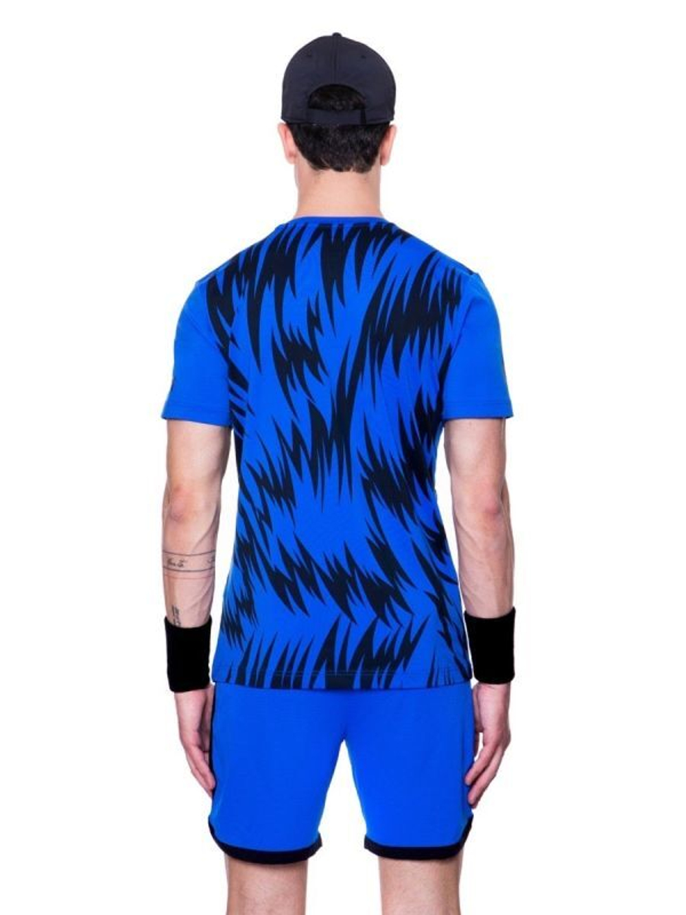 Мужская теннисная футболка Hydrogen Scratch Tech Tee Man - bluette