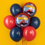 Шар (18''/46 см) Круг, Человек Паук, Дизайн №1, 1 шт. в уп.