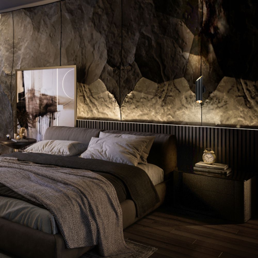 Светильник настенный ЭРА WL52 BK/GD 2*GU10 2*12Вт IP20 черный, золото | Настенная подсветка