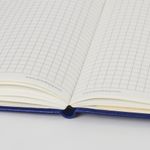 Блокнот в клетку с резинкой МАЛЫЙ ФОРМАТ А6 (100x150 мм), 80 л., под кожу синий BRAUBERG "Metropolis Special", 111580