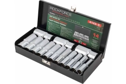 Набор торцевых головок RF-4143-5: 1/2"DR 6-гранных 14пр. ROCKFORCE