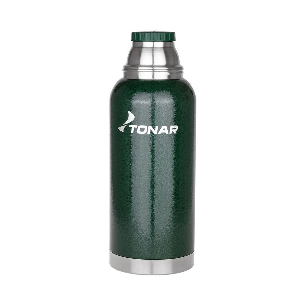 Термос TONAR (HS.TM-057-G) 1000ML с ситечком зеленый (2 крышки-кружки)