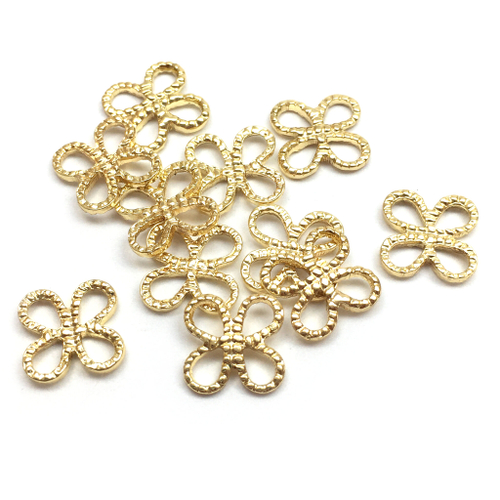 Коннектор "Четыре капли" 10х10 мм, позолота