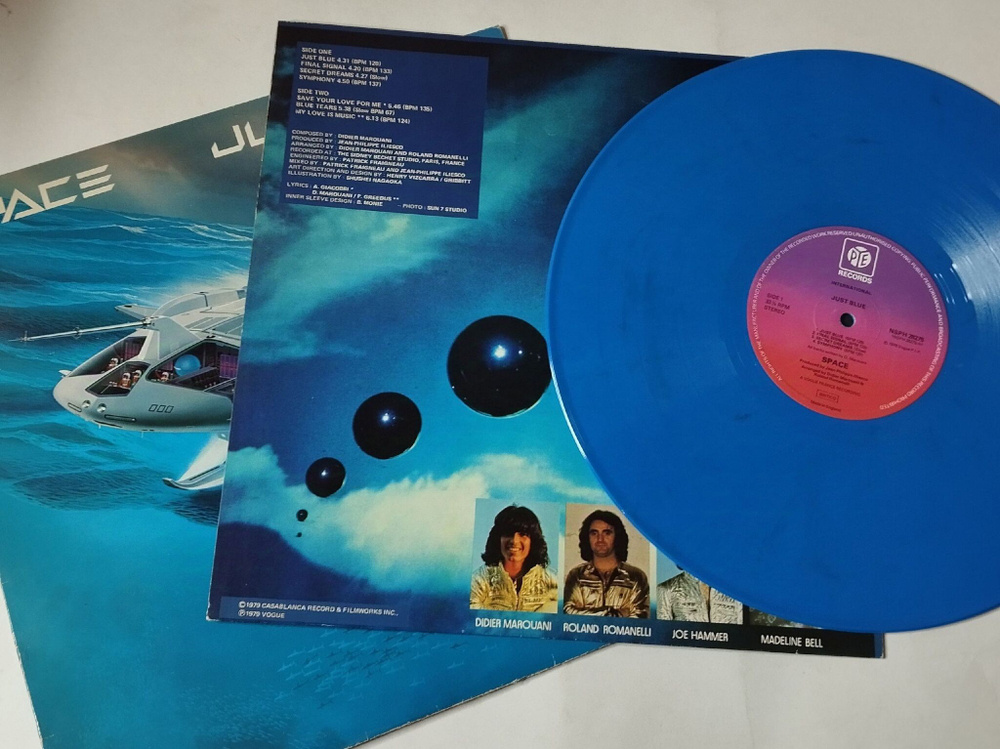 Винтажная виниловая пластинка LP Space Just Blue (UK 1979)
