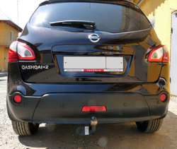 Фаркоп AvtoS для NISSAN QASHQAI, QASHQAI+2 (2007-2014, 2010-2014) с универсальной электрикой и сертификатом в комплекте, арт.(NS 13+electr)
