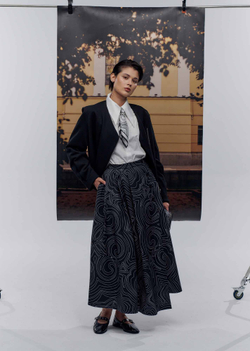 Юбка удлиненная print 291-05, S 2429