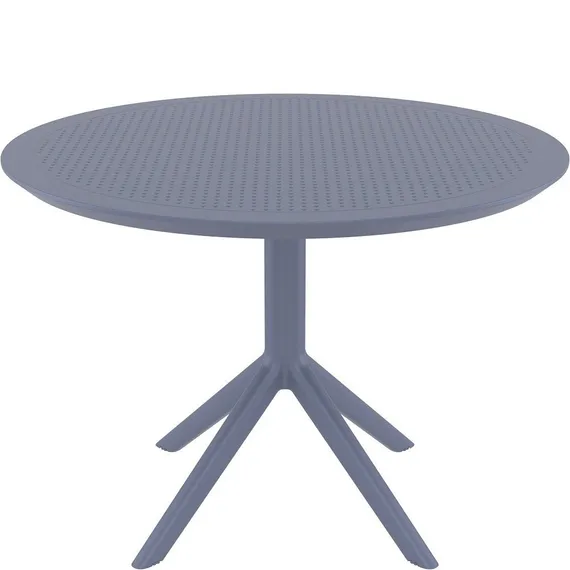 Пластиковый стол Sky Ø105 см, серый | Siesta Contract | Турция