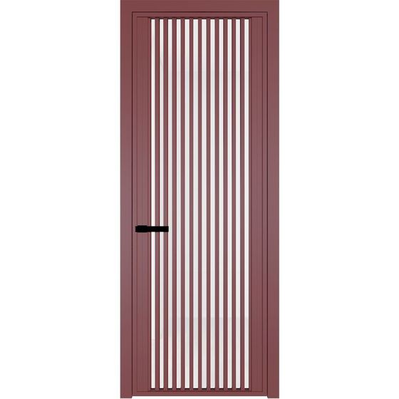 Алюминиевая дверь 3AGP красный антрацит стекло белый триплекс