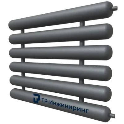 Регистр отопления РСЭ-6x159x4,0-4000 шестирядный секционный с эллиптическими заглушками