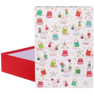 Коробка подарочная «Зимний вихрь» 35*25*10 см