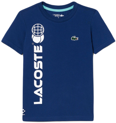 Футболка для мальчика теннисная Lacoste Cotton Jersey Tennis T-Shirt - navy blue