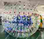 Гидро/аква зорб ТПУ с цветными держателями, 2 сидения, 3 м.