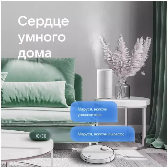 Умная колонка VK Капсула мини (с часами), хвойный зеленый