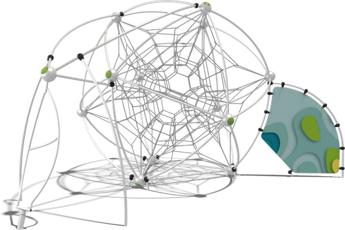 Гибкие элементы для лазания Феникс (паттерн Papercut)