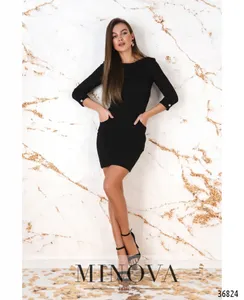 Платье 8621-черный Minova