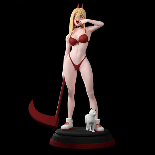 Пауэр Power Человек бензопила Chainsaw Man Коллекционная Фигурка Аниме