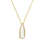 Колье Fiore Luna Капля SHELL WHITE BP01376-14 BW/G
