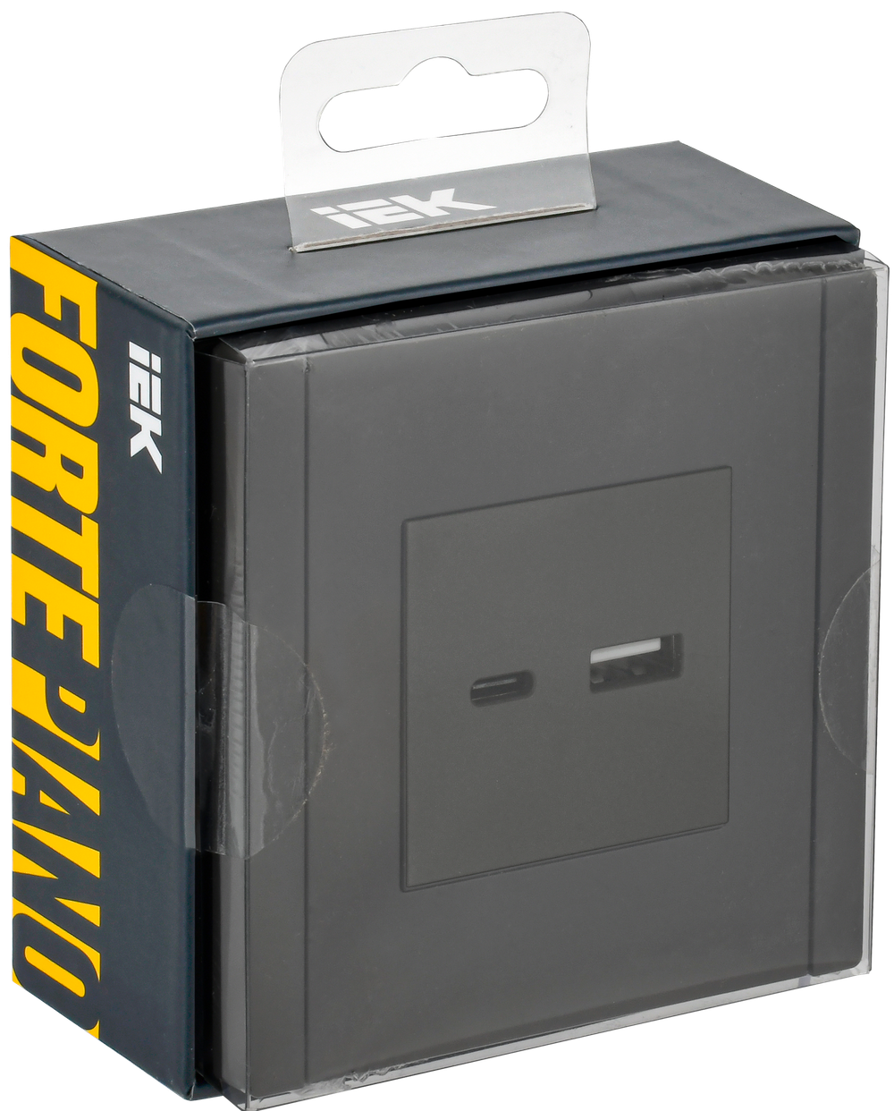 FORTE&PIANO Розетка USB A+C 18Вт FP351 серый IEK