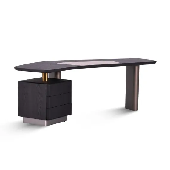 Стол письменный с ящиками 4768 черный