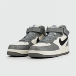 кроссовки Nike Air Force 1 Mid Grey / White Black